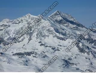 Photo Texture of Background Snowy Mountains