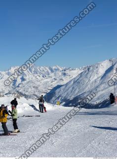 Photo Texture of Background Snowy Mountains