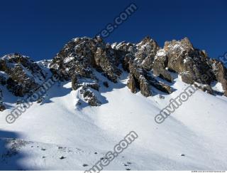 Photo Texture of Background Snowy Mountains