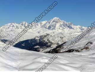 Photo Texture of Background Snowy Mountains