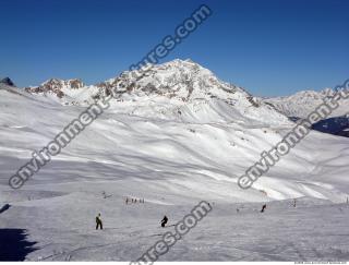 Photo Texture of Background Snowy Mountains