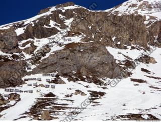 Photo Texture of Background Snowy Mountains