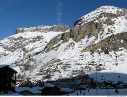 Photo Textures of Background Snowy Mountains