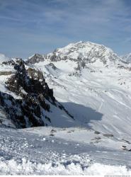 Photo Textures of Background Snowy Mountains