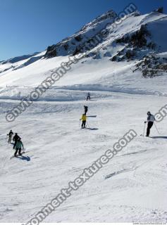 Photo Texture of Background Snowy Mountains