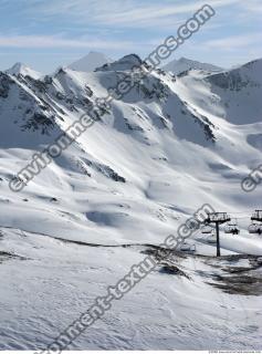 Photo Texture of Background Snowy Mountains