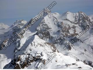 Photo Texture of Background Snowy Mountains