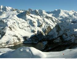 Photo Textures of Background Snowy Mountains