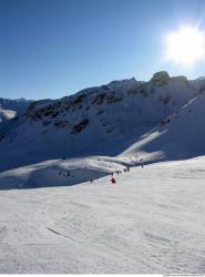 Photo Textures of Background Snowy Mountains