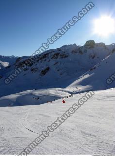 Photo Texture of Background Snowy Mountains