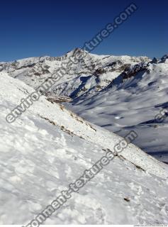 Photo Texture of Background Snowy Mountains