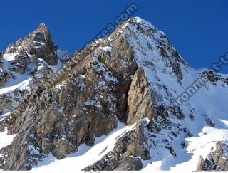 Photo Texture of Background Snowy Mountains