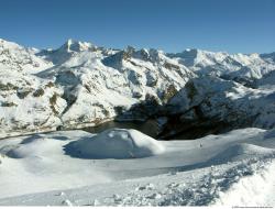 Photo Textures of Background Snowy Mountains