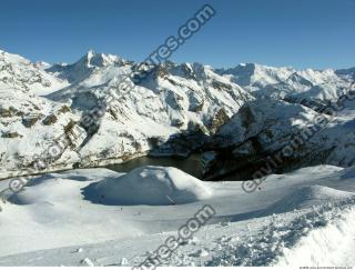 Photo Texture of Background Snowy Mountains