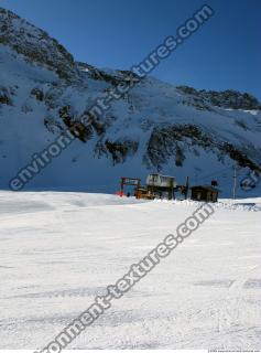 Photo Texture of Background Snowy Mountains