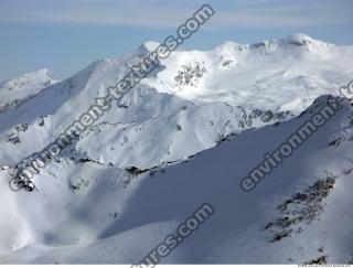 Photo Texture of Background Snowy Mountains