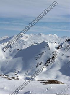 Photo Texture of Background Snowy Mountains