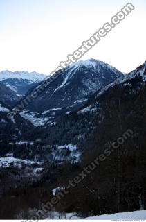 Photo Texture of Background Snowy Mountains