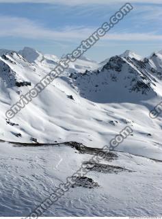 Photo Texture of Background Snowy Mountains