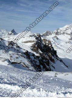 Photo Texture of Background Snowy Mountains