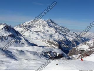 Photo Texture of Background Snowy Mountains