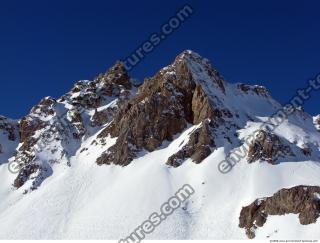 Photo Texture of Background Snowy Mountains