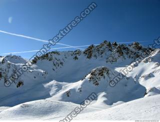 Photo Texture of Background Snowy Mountains