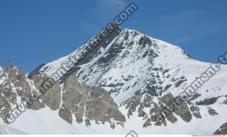 Photo Texture of Background Snowy Mountains