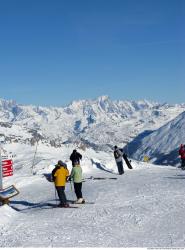 Photo Textures of Background Snowy Mountains