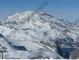 Photo Texture of Background Snowy Mountains