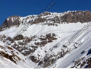 Photo Texture of Background Snowy Mountains