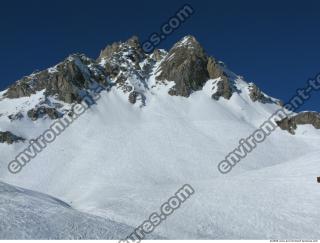 Photo Texture of Background Snowy Mountains