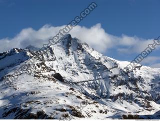 Photo Texture of Background Snowy Mountains