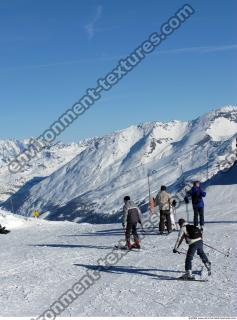 Photo Texture of Background Snowy Mountains