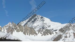 Photo Texture of Background Snowy Mountains