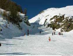 Photo Textures of Background Snowy Mountains