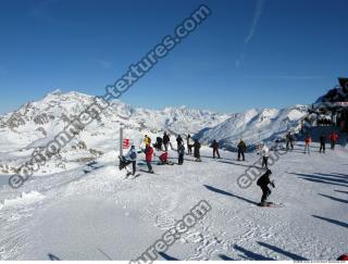 Photo Texture of Background Snowy Mountains