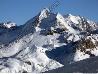 Photo Texture of Background Snowy Mountains