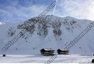 Photo Texture of Background Snowy Mountains