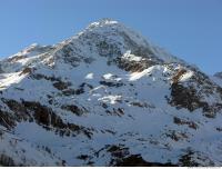 Photo Texture of Background Snowy Mountains