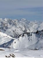 Photo Texture of Background Snowy Mountains