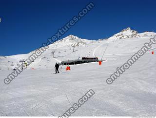 Photo Texture of Background Snowy Mountains