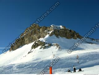 Photo Texture of Background Snowy Mountains