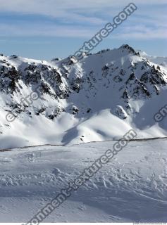 Photo Texture of Background Snowy Mountains