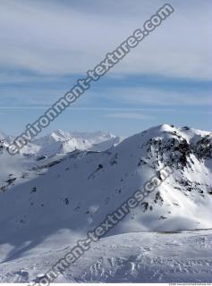 Photo Texture of Background Snowy Mountains