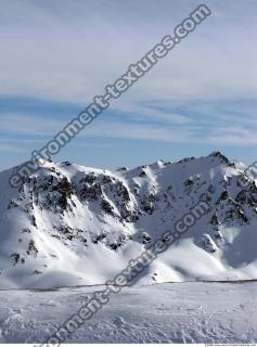 Photo Texture of Background Snowy Mountains