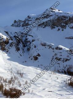 Photo Texture of Background Snowy Mountains