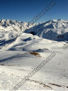 Photo Texture of Background Snowy Mountains