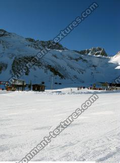 Photo Texture of Background Snowy Mountains