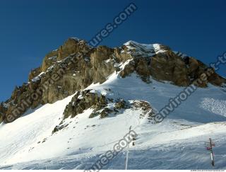 Photo Texture of Background Snowy Mountains